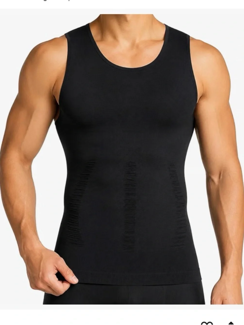 Men's Black Compression Tank Top